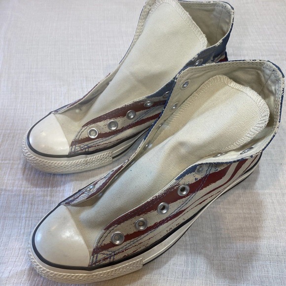 Converse Chuck Taylor All Star High Chili Paste/Blue/White 149496f Men Size 6 W8 - Picture 4 of 8